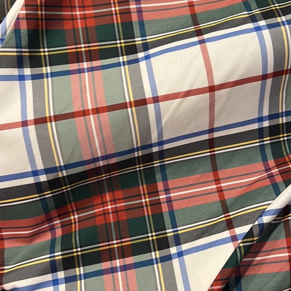 A charming festive plaid motif and grosgrain sash dress - Picture 3 of 4